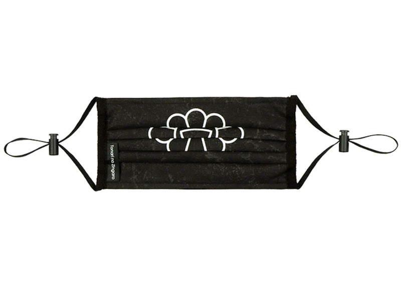 Takashi Murakami Kaikai Kiki Flower Face Mask Black/White