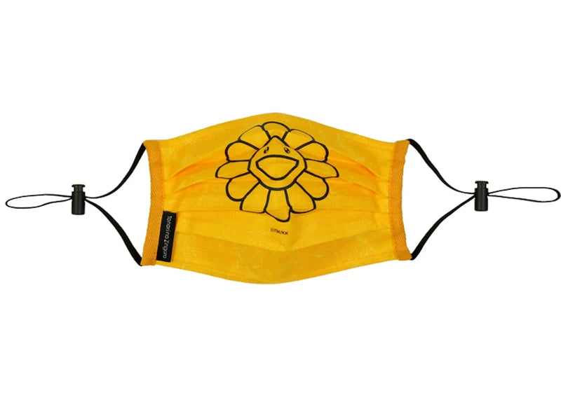 Takashi Murakami Kaikai Kiki Flower Face Mask Bright Yellow/Black
