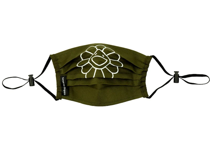 Takashi Murakami Kaikai Kiki Flower Face Mask Moss Green