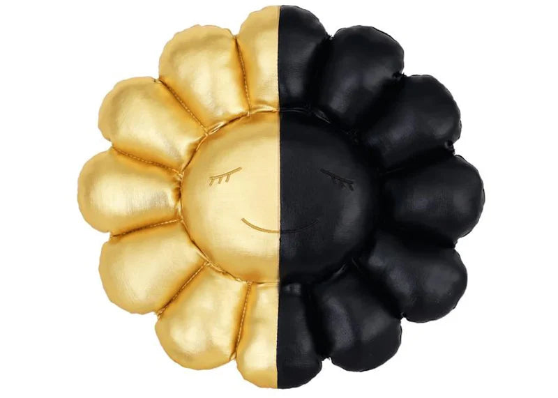 Takashi Murakami x HIKARU Collaboration Flower Plush 30CM Black/Gold