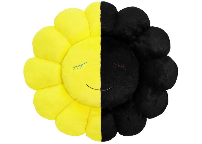 Takashi Murakami x HIKARU Collaboration Flower Plush 60CM Black/Yellow
