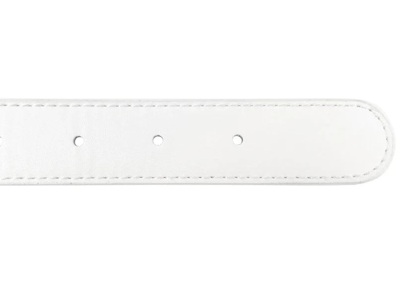 Telfar Logo Belt White