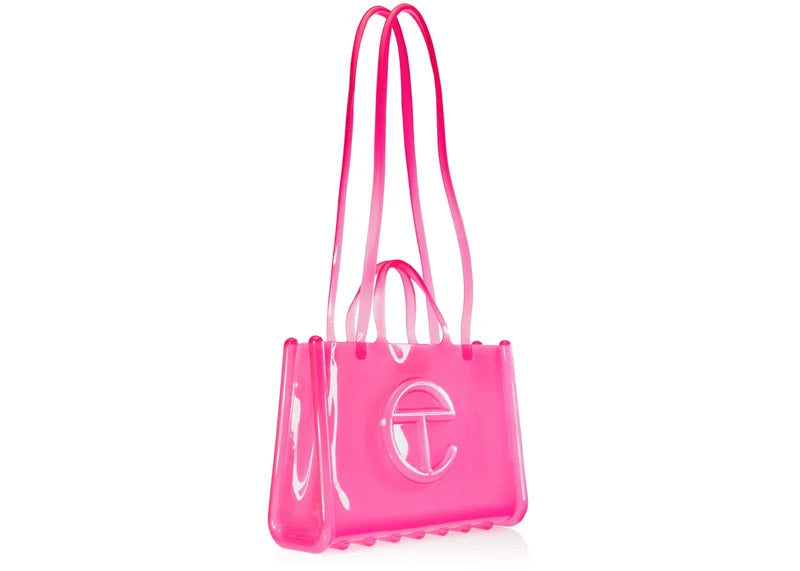 Telfar x Melissa Large Jelly Shopper Clear Pink