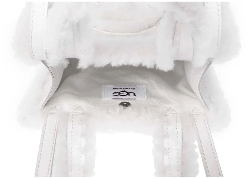 Telfar x UGG Small Shopper Crinkle White