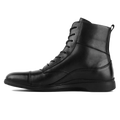 The Boot by Amberjack in Obsidian Black Leather - Medial View
