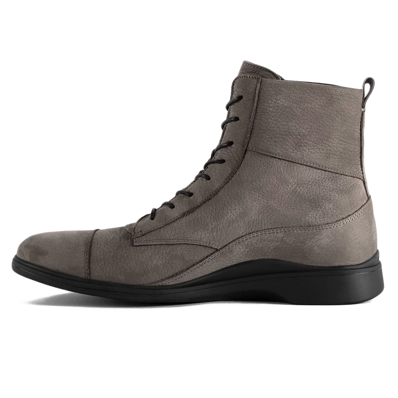 The Boot by Amberjack in Steel Grey Leather - MedialView