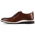 The Cap-Toe in Coffee Brown by Amberjack - Medial View