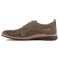 The Cap-Toe Dress Shoe by Amberjack in Slate Grey Suede - Medial View