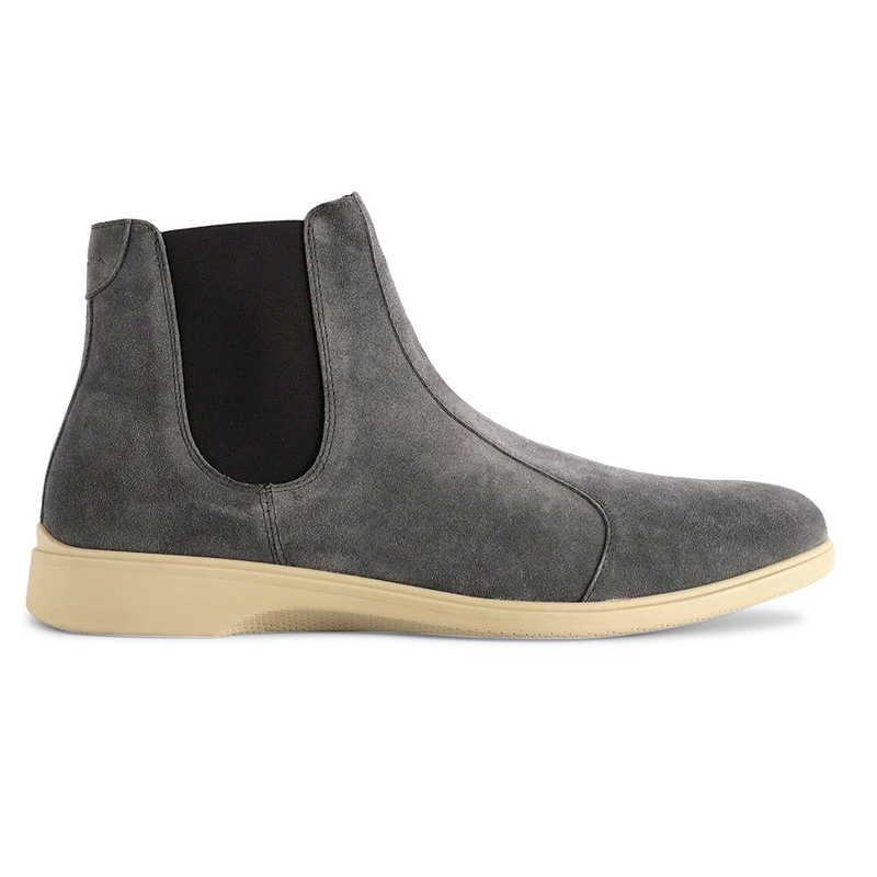 The Chelsea by Amberjack in Carbon Grey Suede - Lateral View