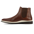 The Chelsea Boot by Amberjack in Coffee Brown Leather - Medial Side View