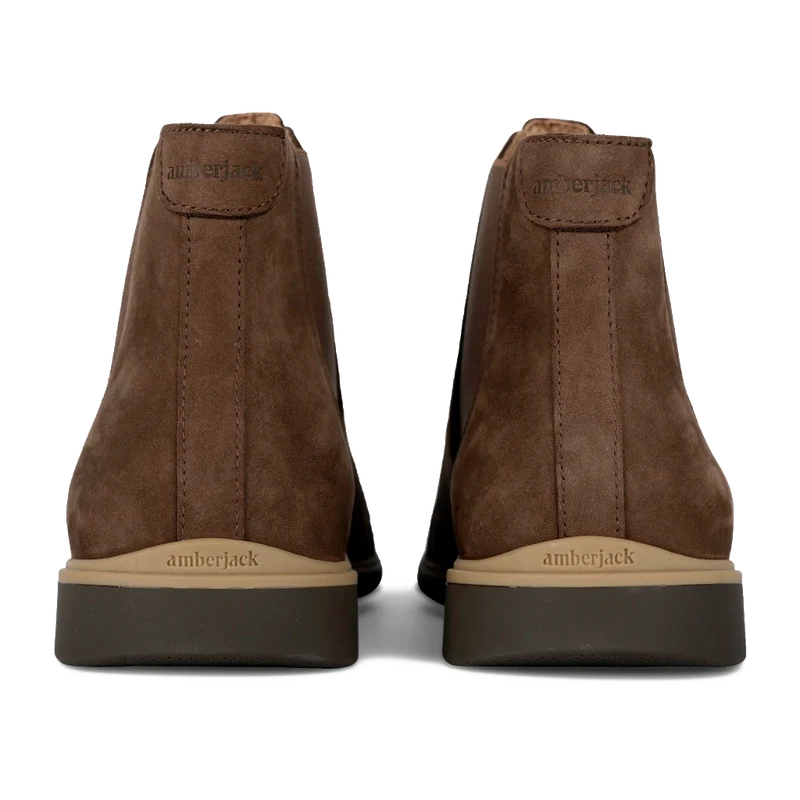 The Chelsea by Amberjack in Copper Brown Nubuck - Back View