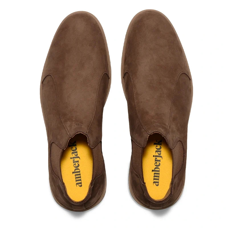 The Chelsea by Amberjack in Copper Brown Nubuck - Top Down View
