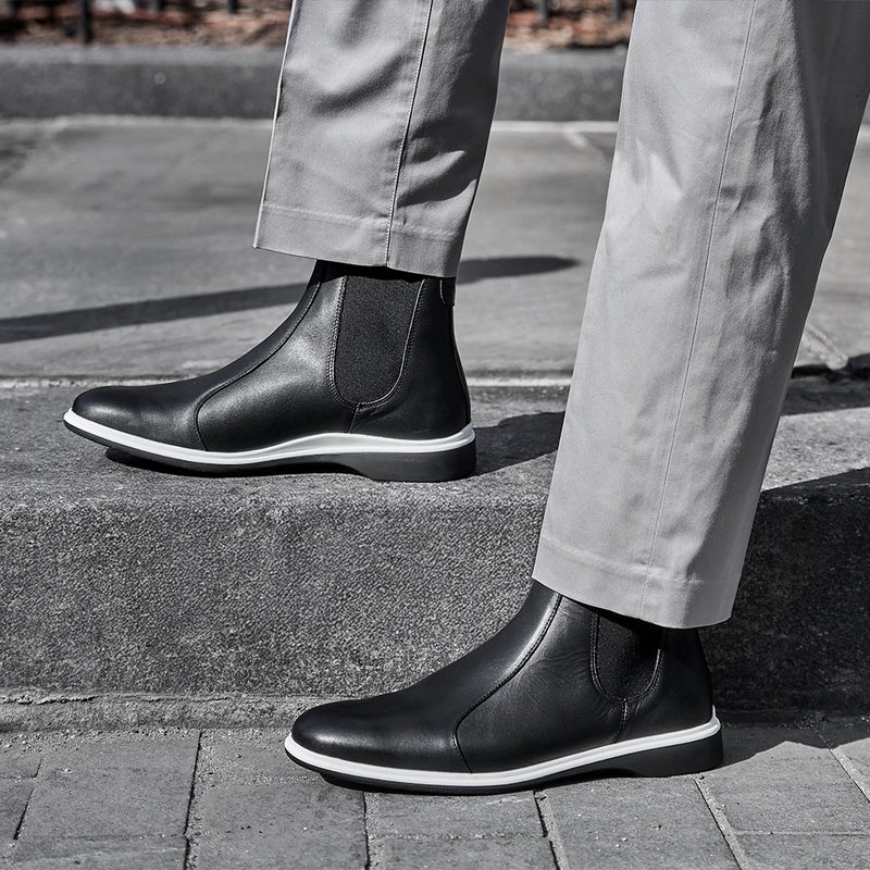 chelsea onyx with gray dress pants