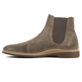 The Chelsea Boot by Amberjack in Slate Grey Suede - Medial Side View