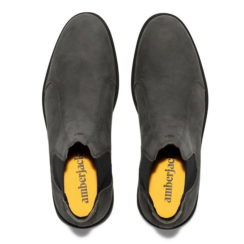 The Chelsea by Amberjack in Steel Grey Nubuck - Top Down View