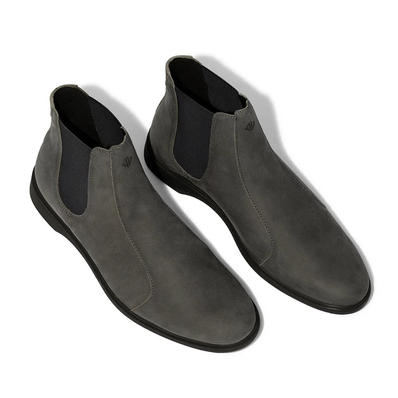 The Chelsea by Amberjack in Steel Grey Nubuck - 3/4 View