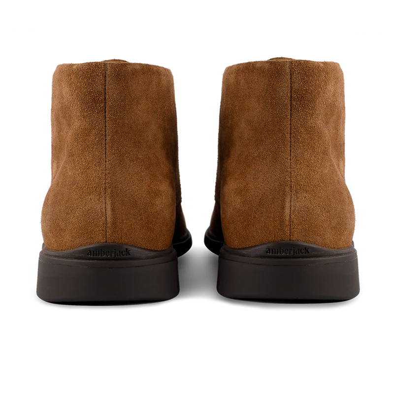 The Chukka Boot by Amberjack in Grizzly - Back Heel View