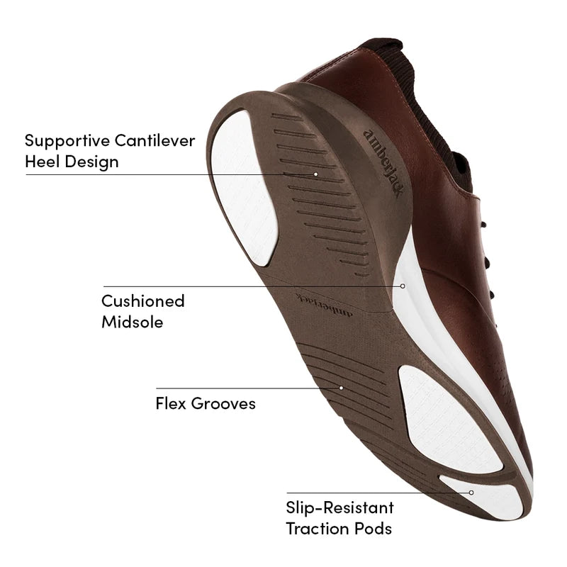 The Hybrid Chestnut labeled outsole
