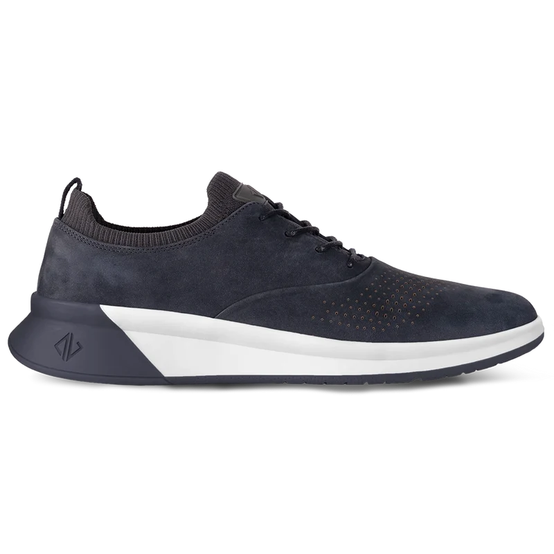 The Hybrid in Cobalt Blue Nubuck by Amberjack - Lateral View
