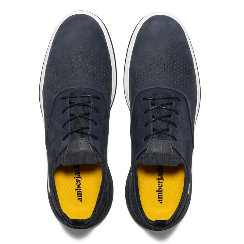 The Hybrid in Cobalt Blue Nubuck by Amberjack - Top Down View