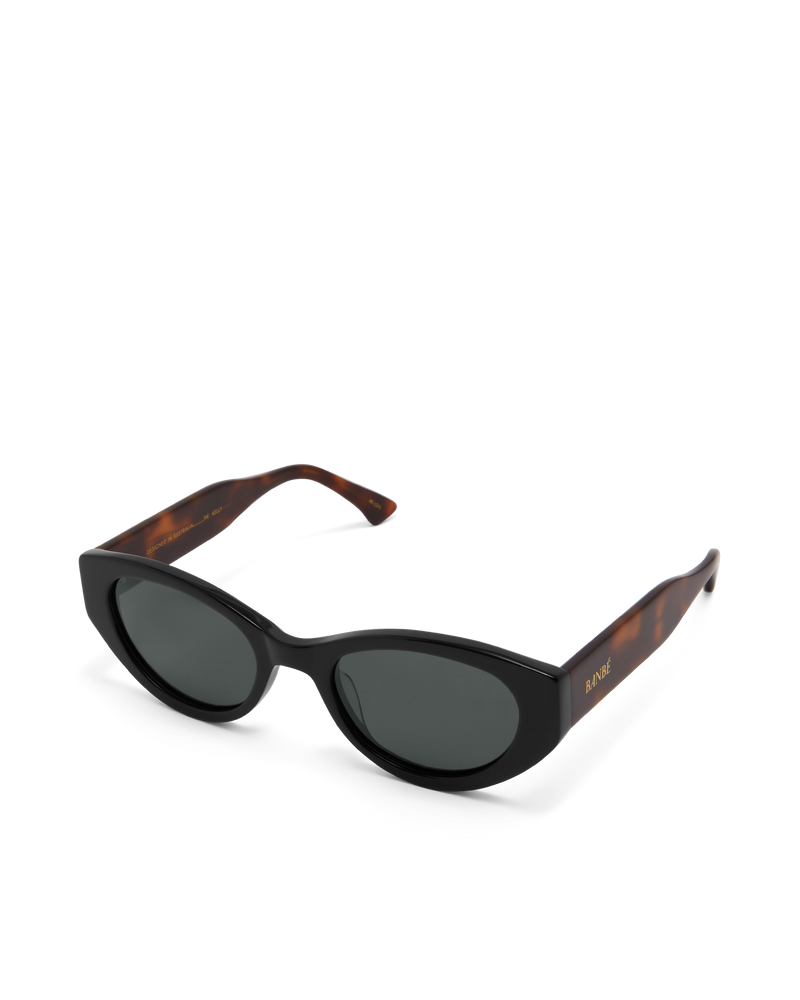 THE KELLY - BLACK-HAVANA TORT-DARK GREEN-SUNGLASSES-BANBE-Billini