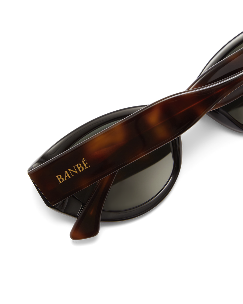 THE KELLY - BLACK-HAVANA TORT-DARK GREEN-SUNGLASSES-BANBE-Billini