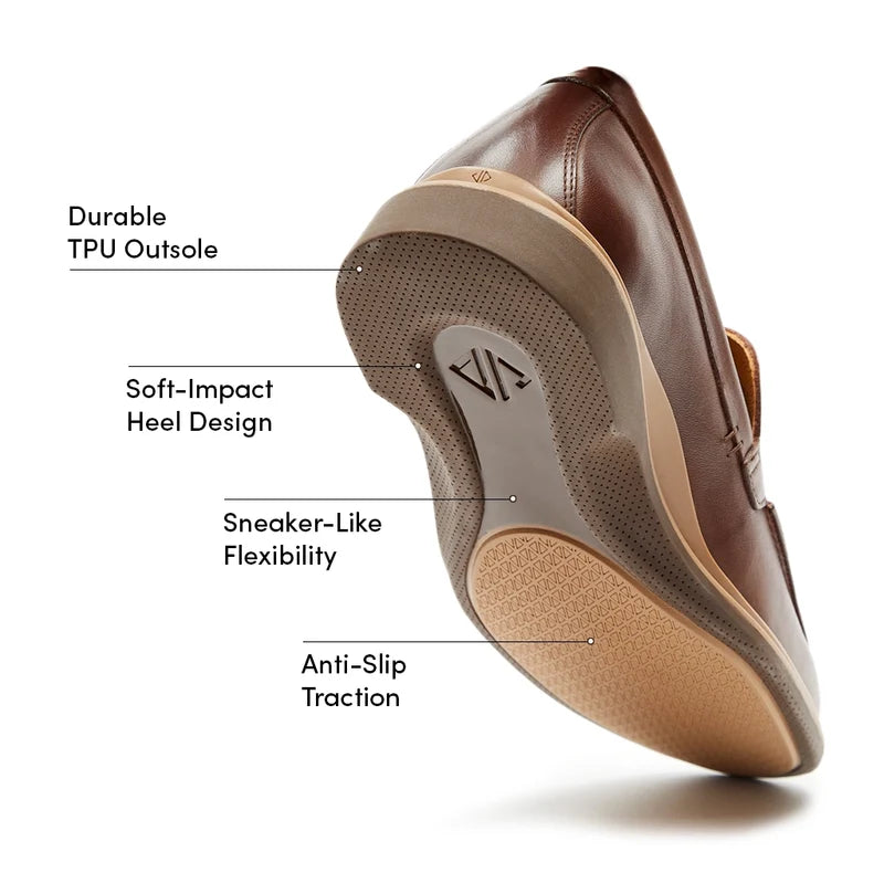 The Loafer in Chestnut Brown by Amberjack - Labeled Outsole