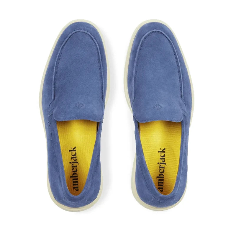 The Loafer in Cobalt Blue by Amberjack - Top Down View