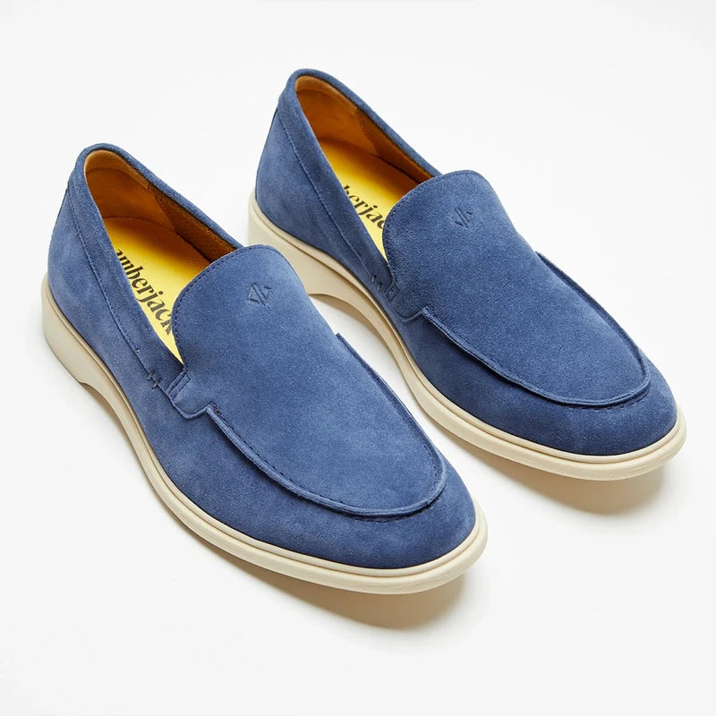 The Loafer in Cobalt Blue by Amberjack - Three Quarter Angle
