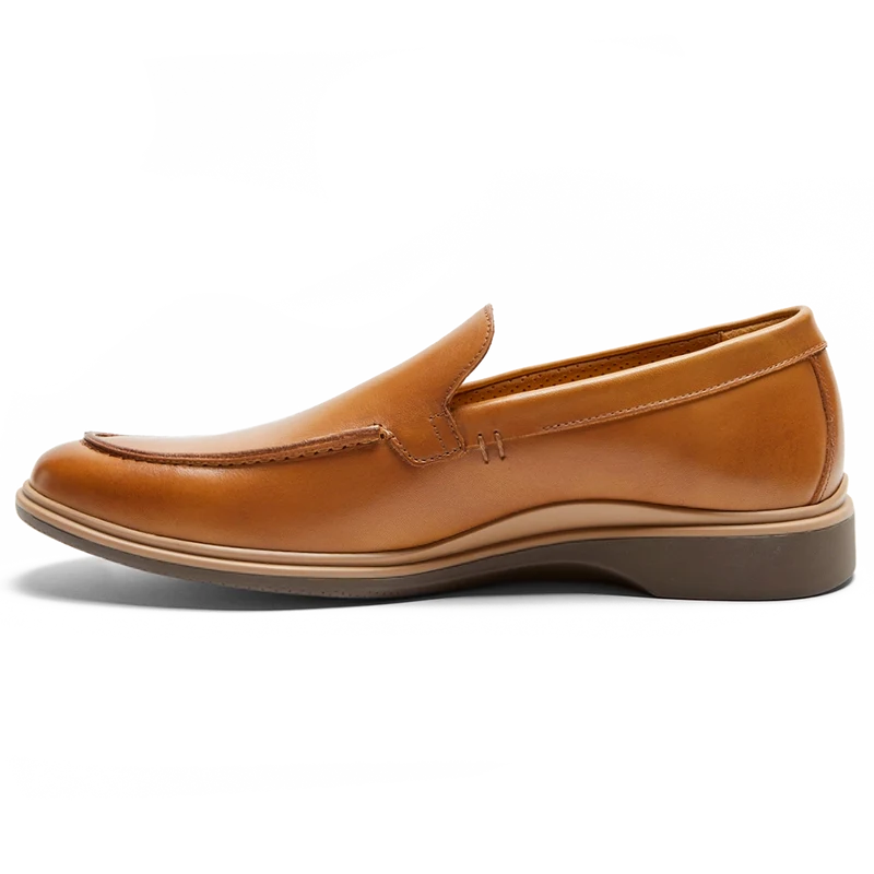 The Loafer by Amberjack in Honey Tan Leather - Medial View