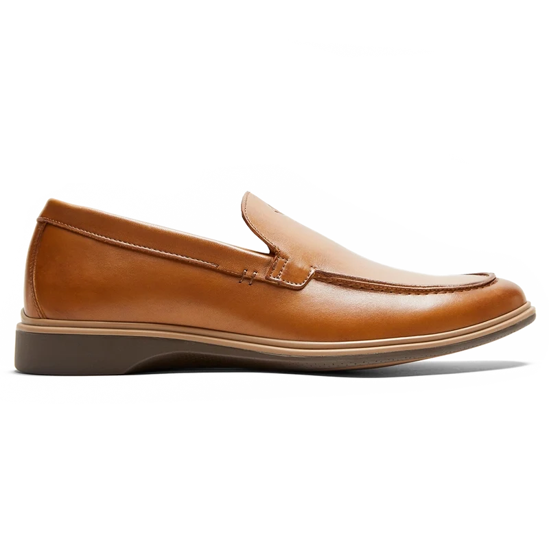 The Loafer by Amberjack in Honey Tan Leather - Lateral View