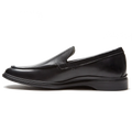The Loafer by Amberjack in Obsidian Black Leather - Medial View