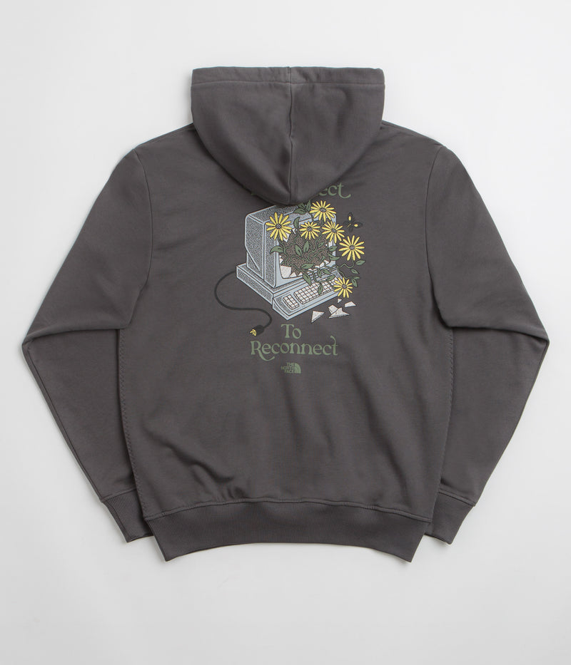 The North Face Connect Relaxed Graphic Hoodie in Anthracite Grey