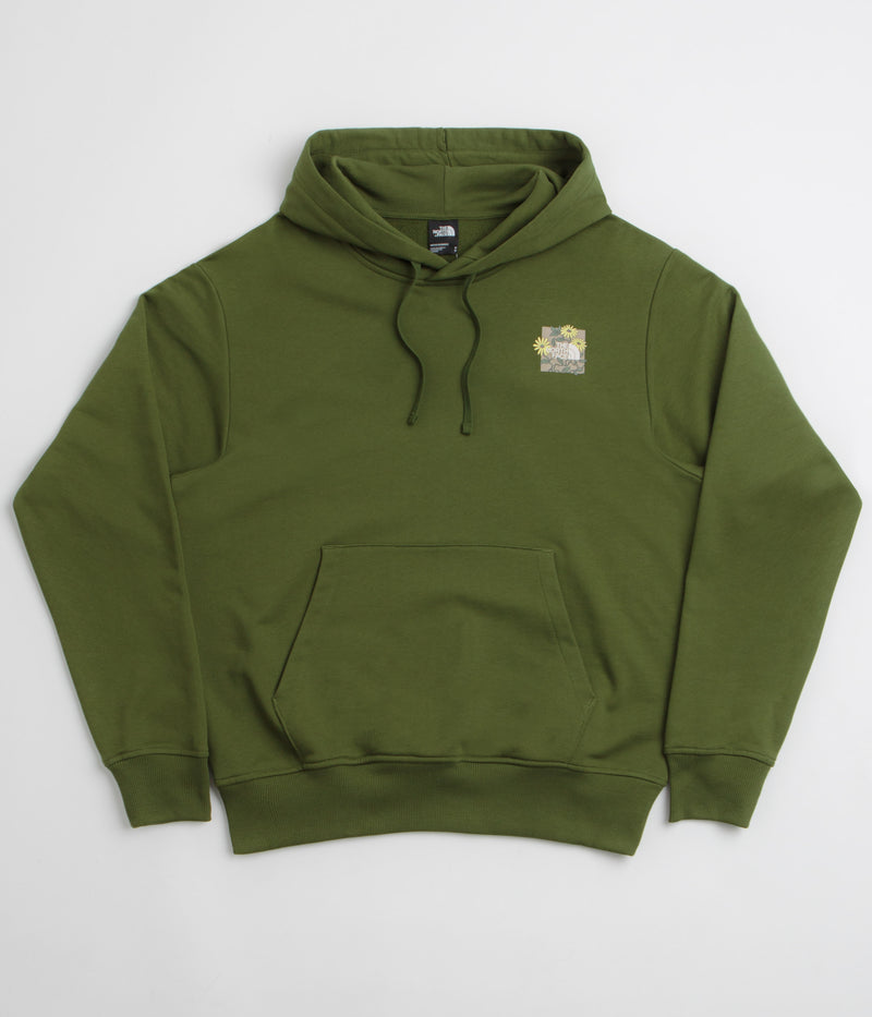 The North Face Connect Relaxed Graphic Hoodie in Woodland Green