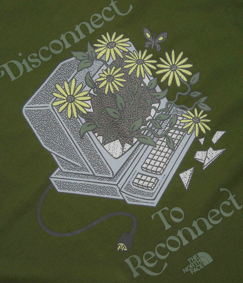 The North Face Connected Relaxed Graphic T-Shirt in Woodland Green