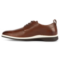 The Original Dress Shoe by Amberjack in Coffee Brown Leather - Medial View