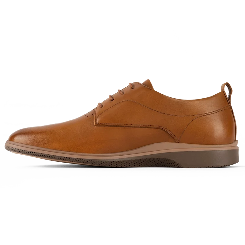 The Original Dress Shoe by Amberjack in Honey Tan - Medial View