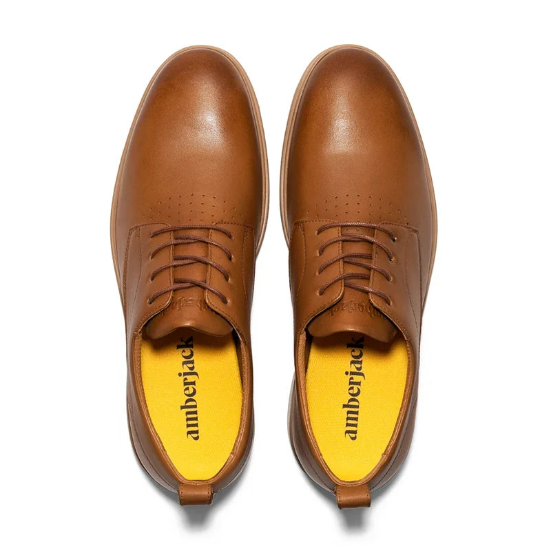 The Original Dress Shoe by Amberjack in Honey Tan - Top Down View