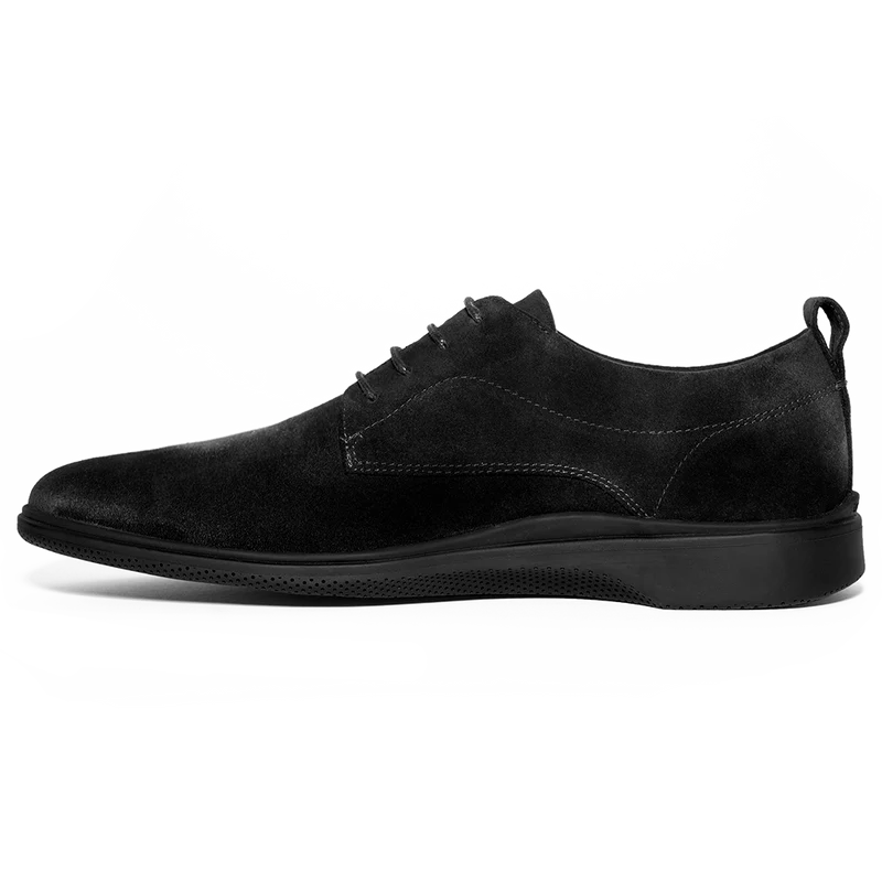 The Original Dress Shoe by Amberjack in Midnight Black - Medial View