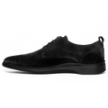The Original Dress Shoe by Amberjack in Midnight Black - Medial View