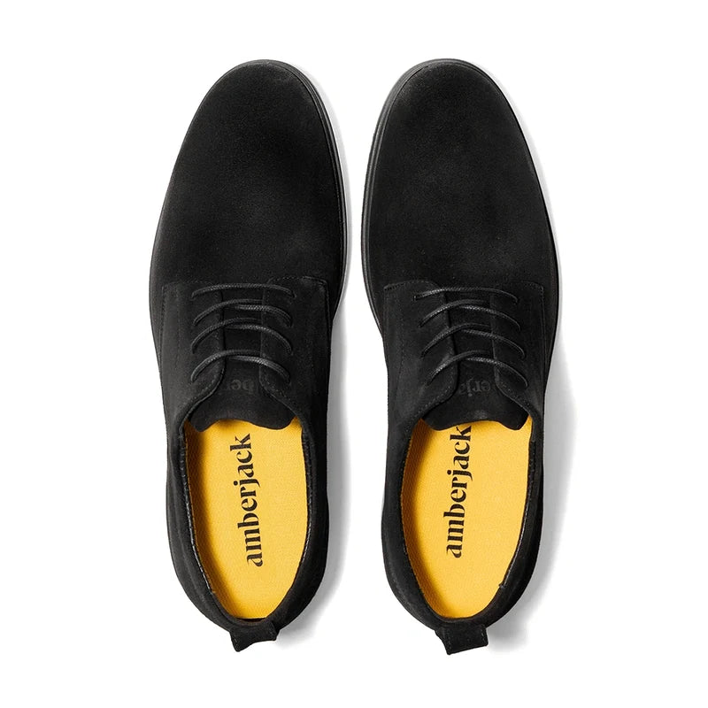 The Original Dress Shoe by Amberjack in Midnight Black - Top Down View