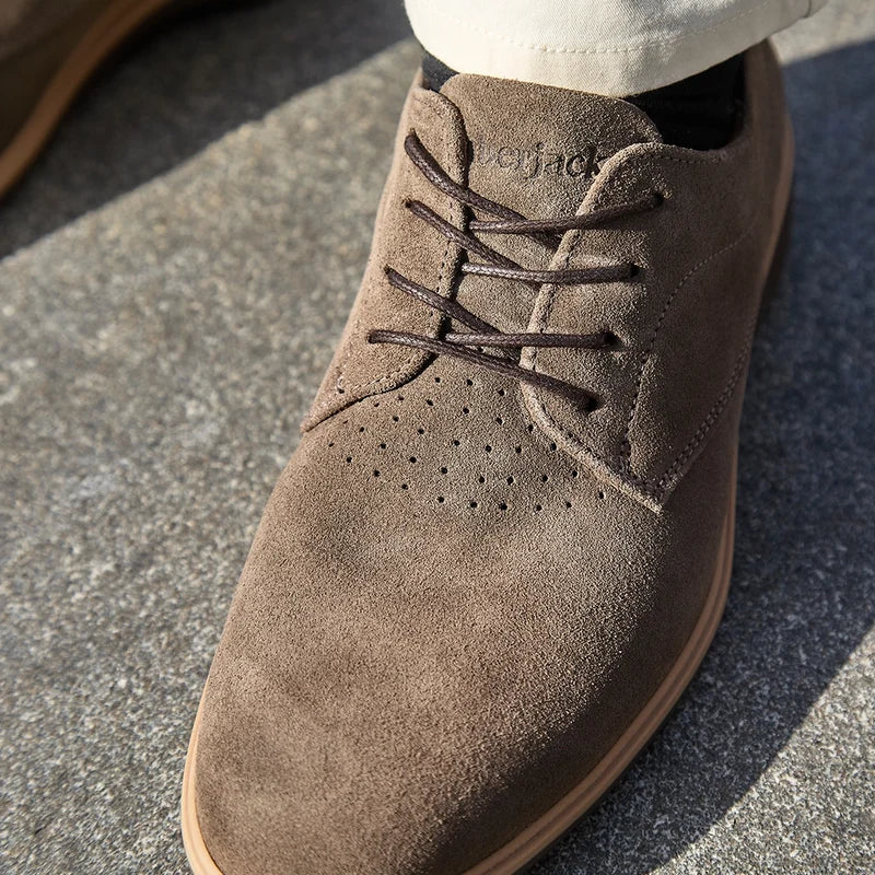 The Original Dress Shoe by Amberjack in Slate Grey Suede