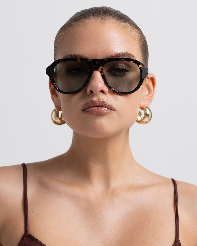 THE RILEY - AMBER TORT-LIGHT GREEN-SUNGLASSES-BANBE-Billini