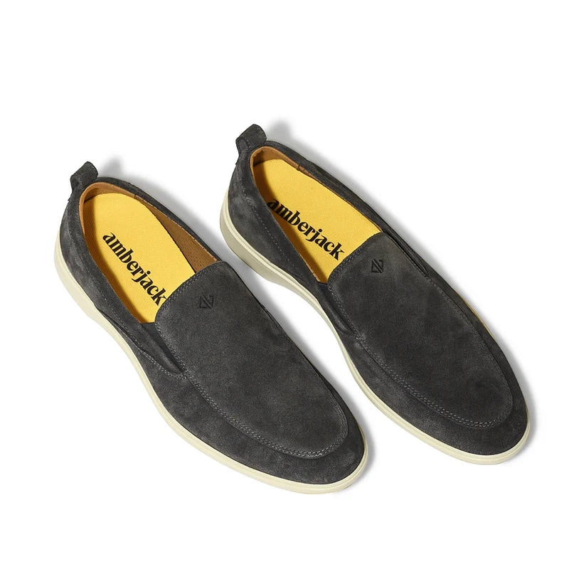 The Slip-On in Carbon by Amberjack - Three Quarter Angle