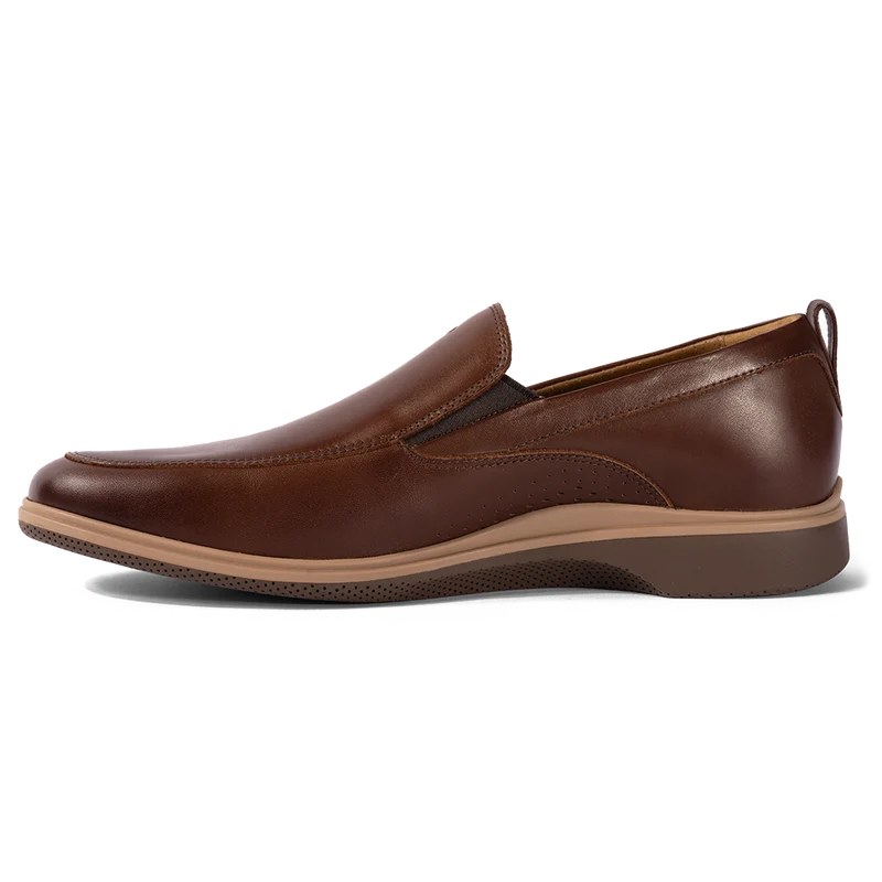 The Slip-On in Chestnut by Amberjack - Medial View