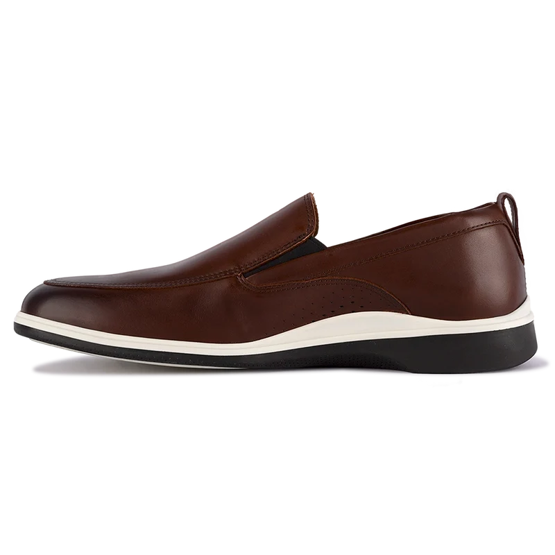 The Slip-On in Coffee by Amberjack - Medial View