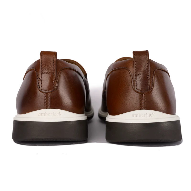 The Slip-On in Coffee by Amberjack - Back View