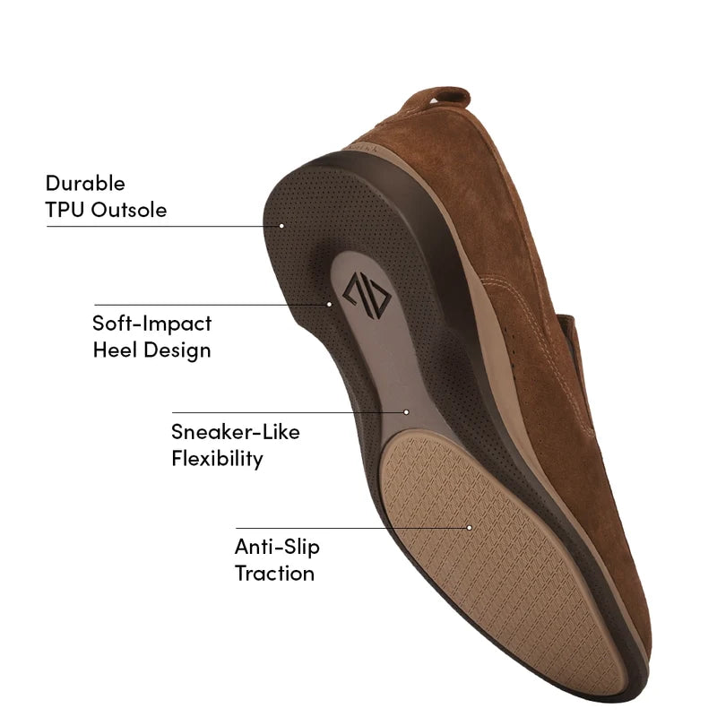 The Slip-On in Grizzly by Amberjack - Labeled Outsole