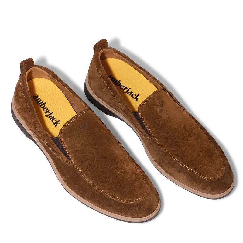 The Slip-On in Grizzly by Amberjack - Three Quarter Angle