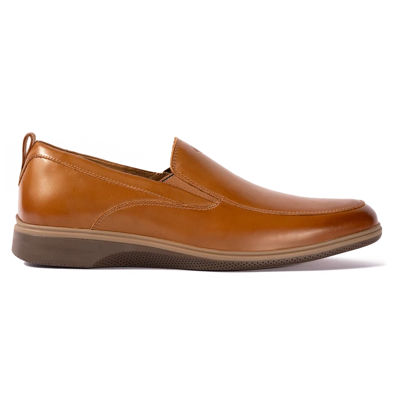 The Slip-On in Honey by Amberjack - Lateral View